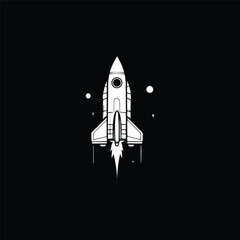 rocket logo icon vector design