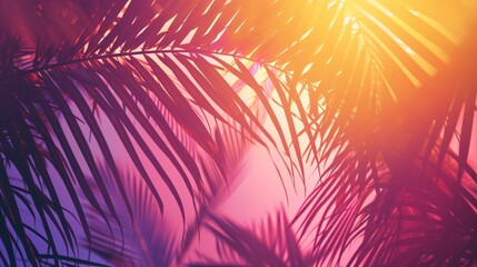 Tropical background with copy space. Generative AI