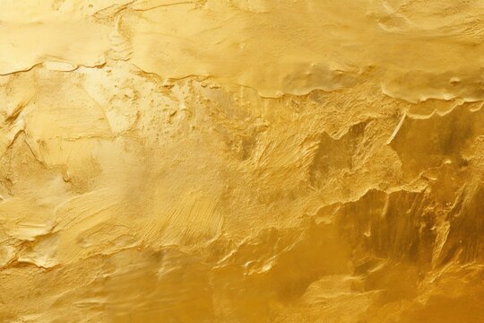  a close up of a gold colored wall with a clock on the side of the wall and a clock on the side of the wall.