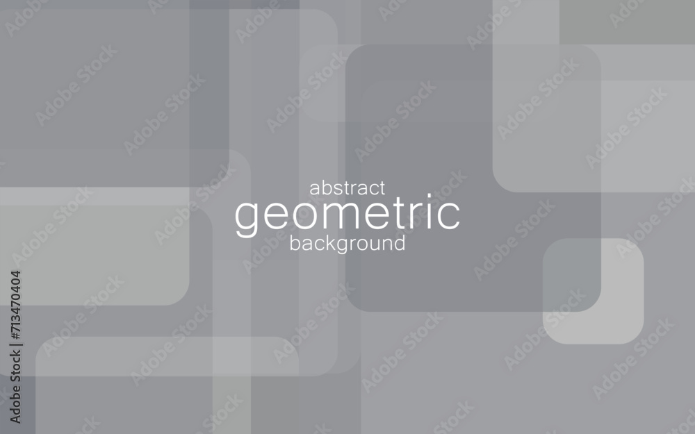 Poster abstract grey background of random squares of different sizes and transparency. conceptual technolog