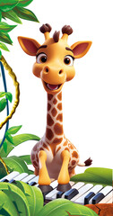 PNG-illustration-of-a-giraffe-playing-the-piano-in-the-jungle