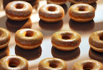 Collection of colorful donuts for Donut Day and
Mardi Gras