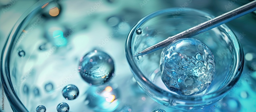 Aufkleber A Liquid Nitrogen Bank Containing Sperm and Eggs Samples ivf in vitro fertilization egg freezing. Copy space image. Place for adding text or design