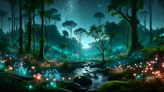 wallpaper jungle and leaves tropical forest mural parrot and birds butterflies background video