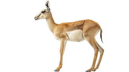 Majestic Antelope Standing on White Background