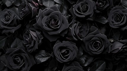 beautiful black roses