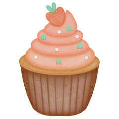 Cute gnome and carrot