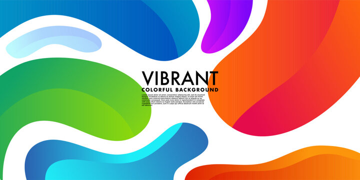 Abstract Vibrant Gradient background, fluid liquid design