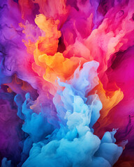 Fototapeta premium abstract watercolor background with stains colorful ink splash, paint, color, art, design, ink, grunge, vector, illustration, texture, colorful, pattern, pink, artistic, paper, mobile format 5:4