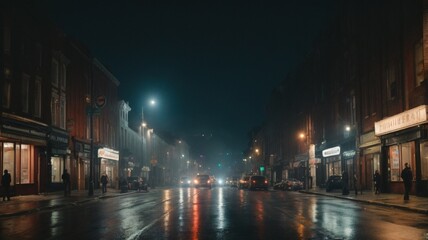 Fototapeta na wymiar time lapse of traffic at night