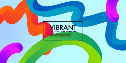 Abstract Vibrant Gradient background, fluid liquid design