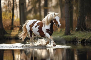 Baroque Pinto - Netherlands - Baroque Pintos are striking horses with coat patterns similar to the Pinto, often seen in baroque-style paintings