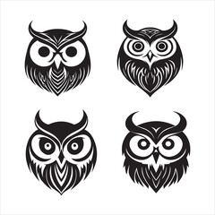A Owl Icon vector design 