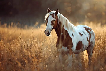 American Paint Horse - United States - Known for their colorful coat patterns, Paint Horses are versatile and excel in both Western and English disciplines