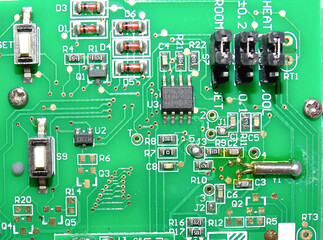 Printed Circuit Board with  electrical components
