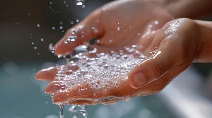 emphasizing frequent handwashing with soap and water