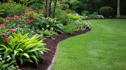 high quality photo of garden edging services