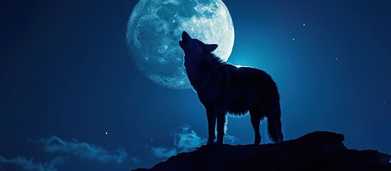 wolves howl on full moon nights