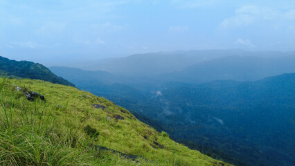 Ponmudi hill station, beautiful mountain range in Thiruvananthapuram, Kerala 