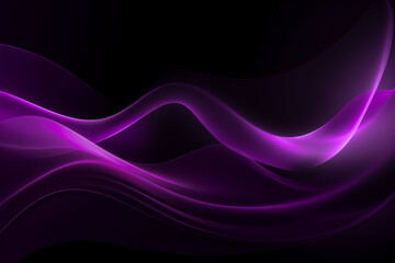 Obraz premium black purple abstract wavy color unique background, gradient blend, bright colored