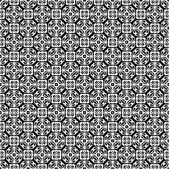Black seamless abstract pattern. Overlay for background and backdrop. Ornamental design. PNG graphic illustration with transparent background.