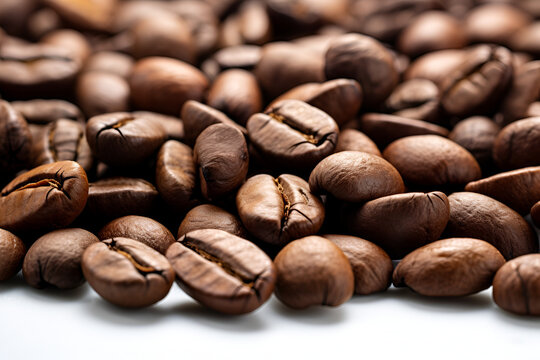 Background of roasted coffee beans 