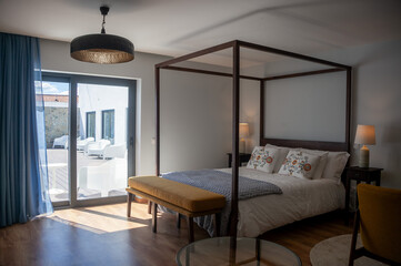 Rural romance in the bridal suite: cozy decor, stunning terrace view. Ideal for intimate moments for two.