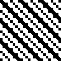 Seamless pattern. Polygons, forms background. Figures, checks ornament. Shapes, squares backdrop. Folk wallpaper. Ethnic mosaic. Signs, tiles abstract. Digital paper, textile print. Vector artwork.