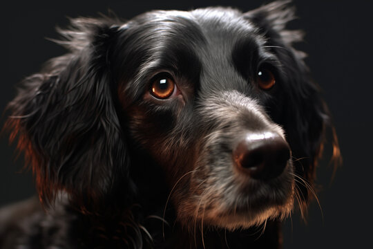 Portrait of a purebred dog. Illustration related to dogs. Pet. Dog related event. The world of dogs. Adopt a dog.