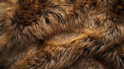 A photograph of the texture of the beaver wool captivates with its natural beauty and a unique pil - obrazy, fototapety, plakaty