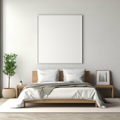 Spacious Bedroom With King Bed and Wall Art