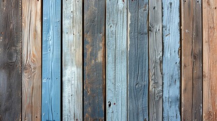 Blue painted wooden wall