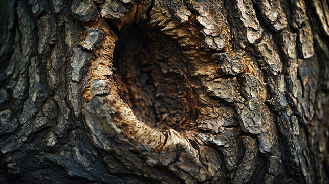 The texture of the tree in the photo seems to invite on a visual journey through wood unrest and p