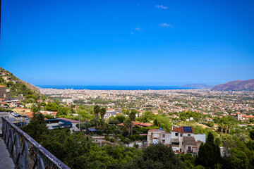 Fototapeta premium Palermo City Landscape View from Monreale