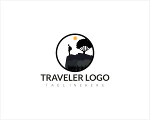 modern color agency travel check business logo. transport, logistics delivery logo design