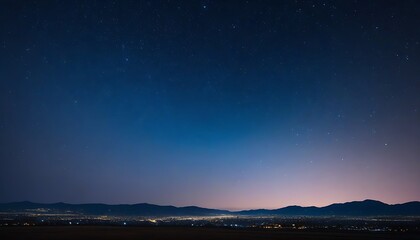 starry night sky at sunrise