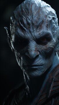 Hyper photorealistic full shot view of marka ragnos Ai generated art