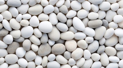 Pristine and Polished: White Pebble Background for Beautiful Landscaping and Design