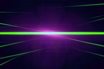 Fototapeta na wymiar Luminous Interplay: Purple and Green Lights Dance Across the Darkness, Creating an Enchanting Electric Color Symphony