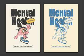 retro 70s posters with positive quotes, vector illustration © Gumey