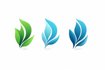 Fototapeta na wymiar Leaf icon logo