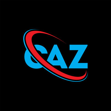 CAZ logo. CAZ letter. CAZ letter logo design. Intitials CAZ logo linked with circle and uppercase monogram logo. CAZ typography for technology, business and real estate brand.