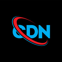 CDN logo. CDN letter. CDN letter logo design. Initials CDN logo linked with circle and uppercase monogram logo. CDN typography for technology, business and real estate brand.