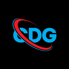 CDG logo. CDG letter. CDG letter logo design. Initials CDG logo linked with circle and uppercase monogram logo. CDG typography for technology, business and real estate brand.