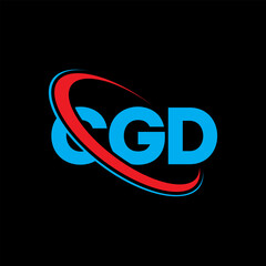 CGD logo. CGD letter. CGD letter logo design. Initials CGD logo linked with circle and uppercase monogram logo. CGD typography for technology, business and real estate brand.