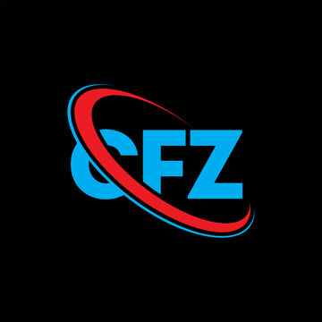 CFZ logo. CFZ letter. CFZ letter logo design. Initials CFZ logo linked with circle and uppercase monogram logo. CFZ typography for technology, business and real estate brand.