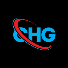 CHG logo. CHG letter. CHG letter logo design. Initials CHG logo linked with circle and uppercase monogram logo. CHG typography for technology, business and real estate brand.