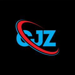 CJZ logo. CJZ letter. CJZ letter logo design. Initials CJZ logo linked with circle and uppercase monogram logo. CJZ typography for technology, business and real estate brand.