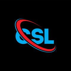 CSL logo. CSL letter. CSL letter logo design. Initials CSL logo linked with circle and uppercase monogram logo. CSL typography for technology, business and real estate brand.