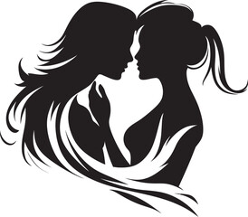 Boundless Harmony Feminine Fusion Logo Celestial Connections Twin Flame Design